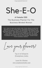 Load image into Gallery viewer, She-E-O The Business Planner For The Business Minded Woman
